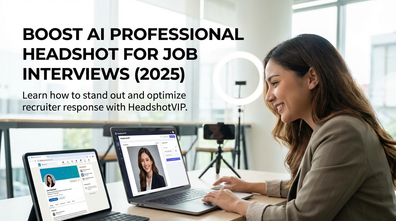 Boost AI professional headshot for job interviews (2025)