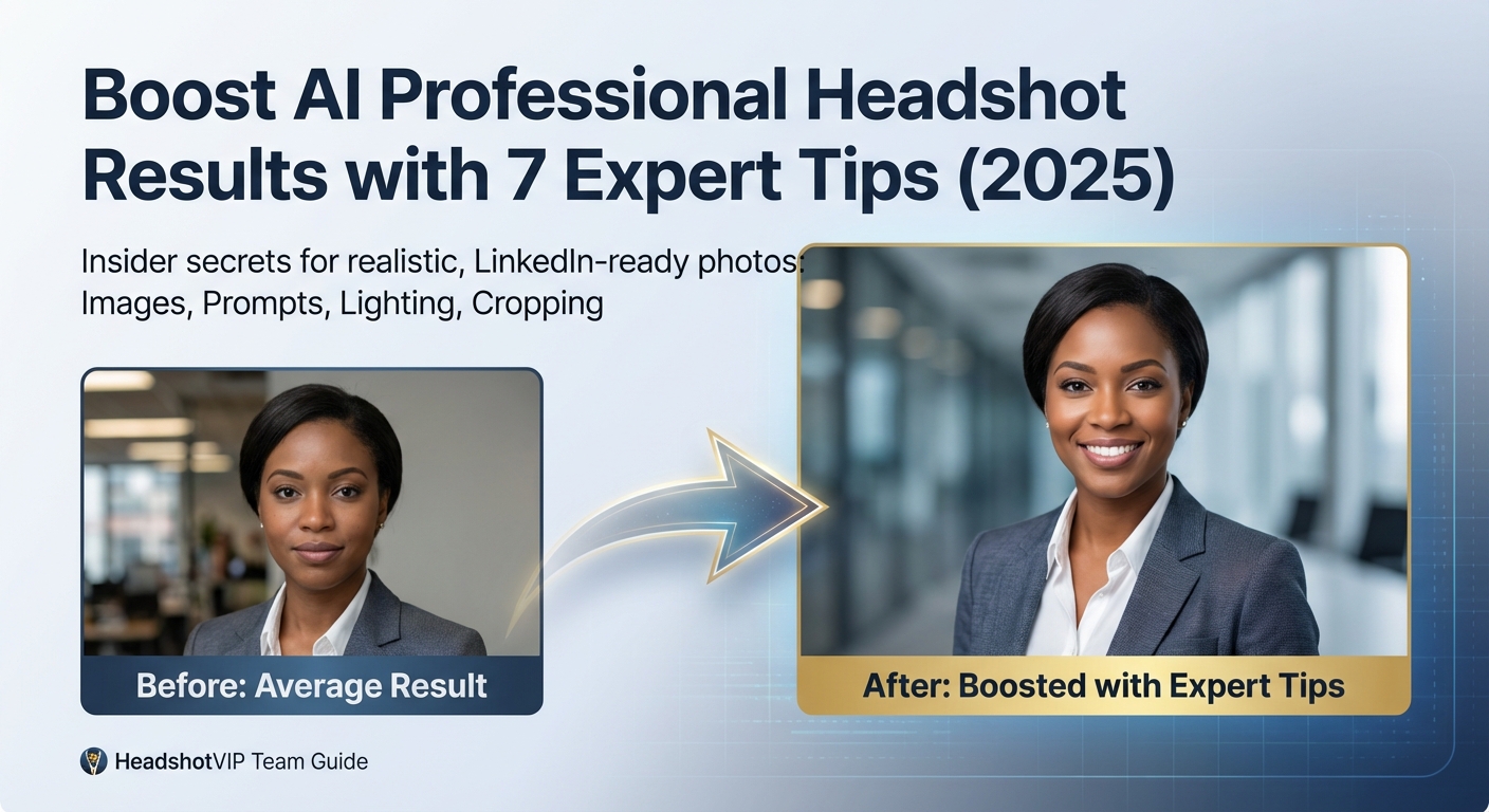 Boost AI professional headshot results with 7 expert tips (2025)