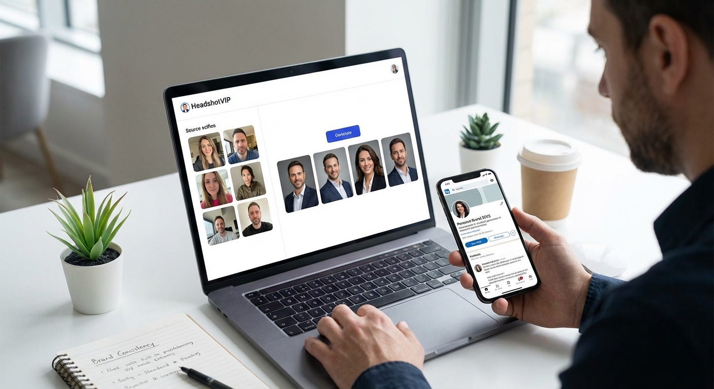 Create AI professional headshot for personal brand (2025)